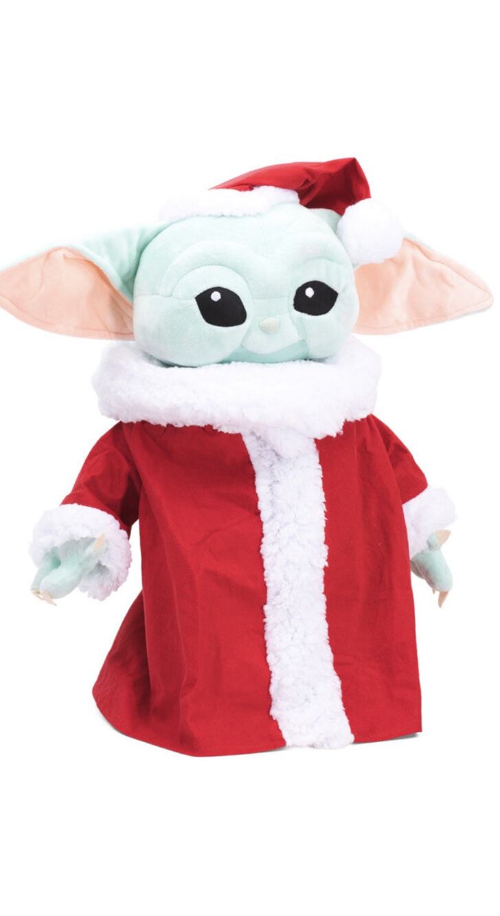 Disney/Star Wars The Mandalorian Grogu Porch Greeter Santa Holiday